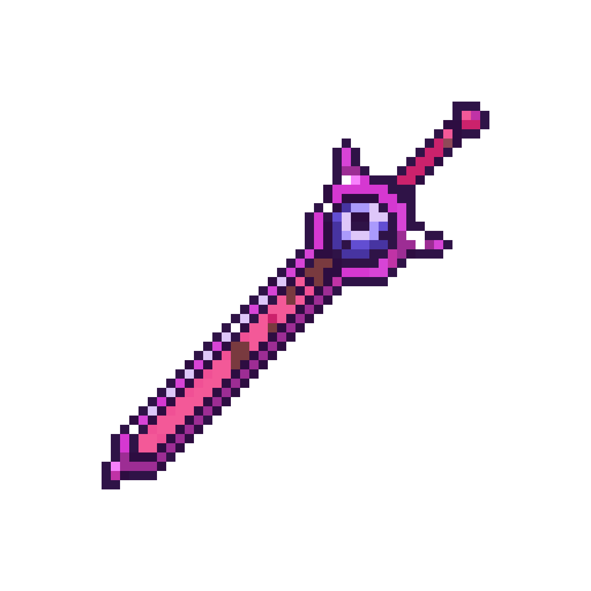 Sword with Eye on Hilt pixel art
