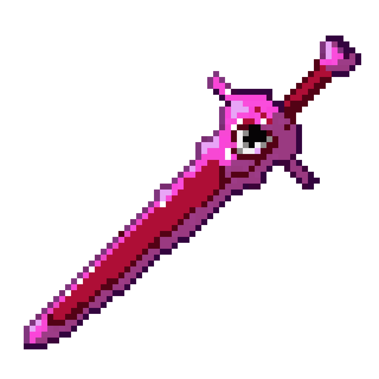 Sword with Eye on Hilt pixel art