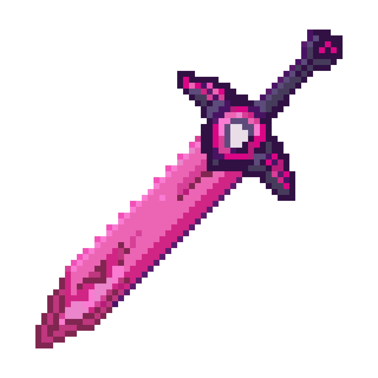 Sword with Eye on Hilt pixel art