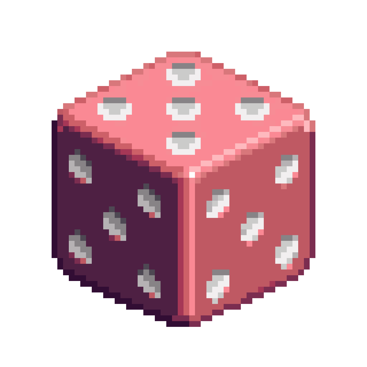 character rolling dice pixel art