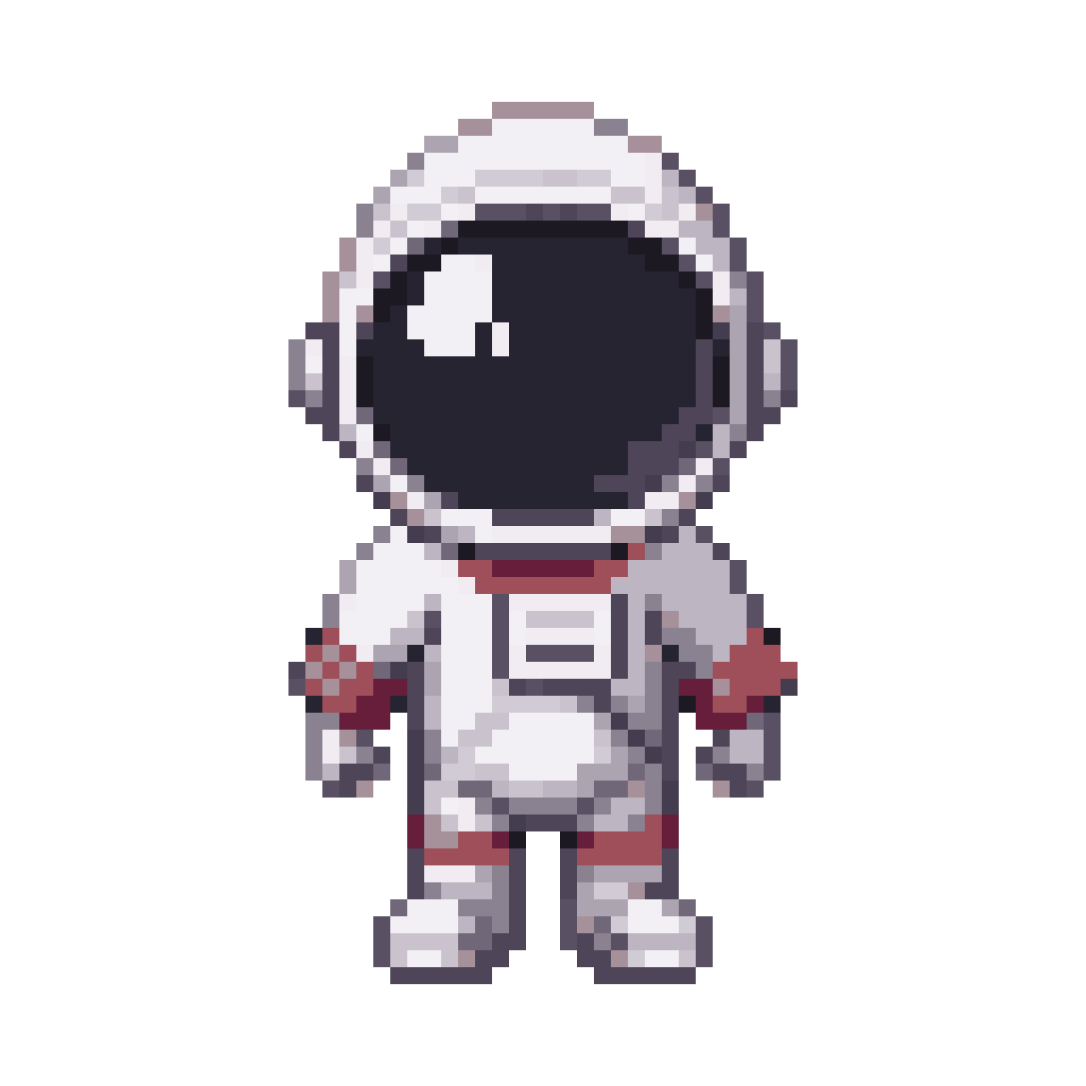 Cute Small Chibi Astronaut pixel art