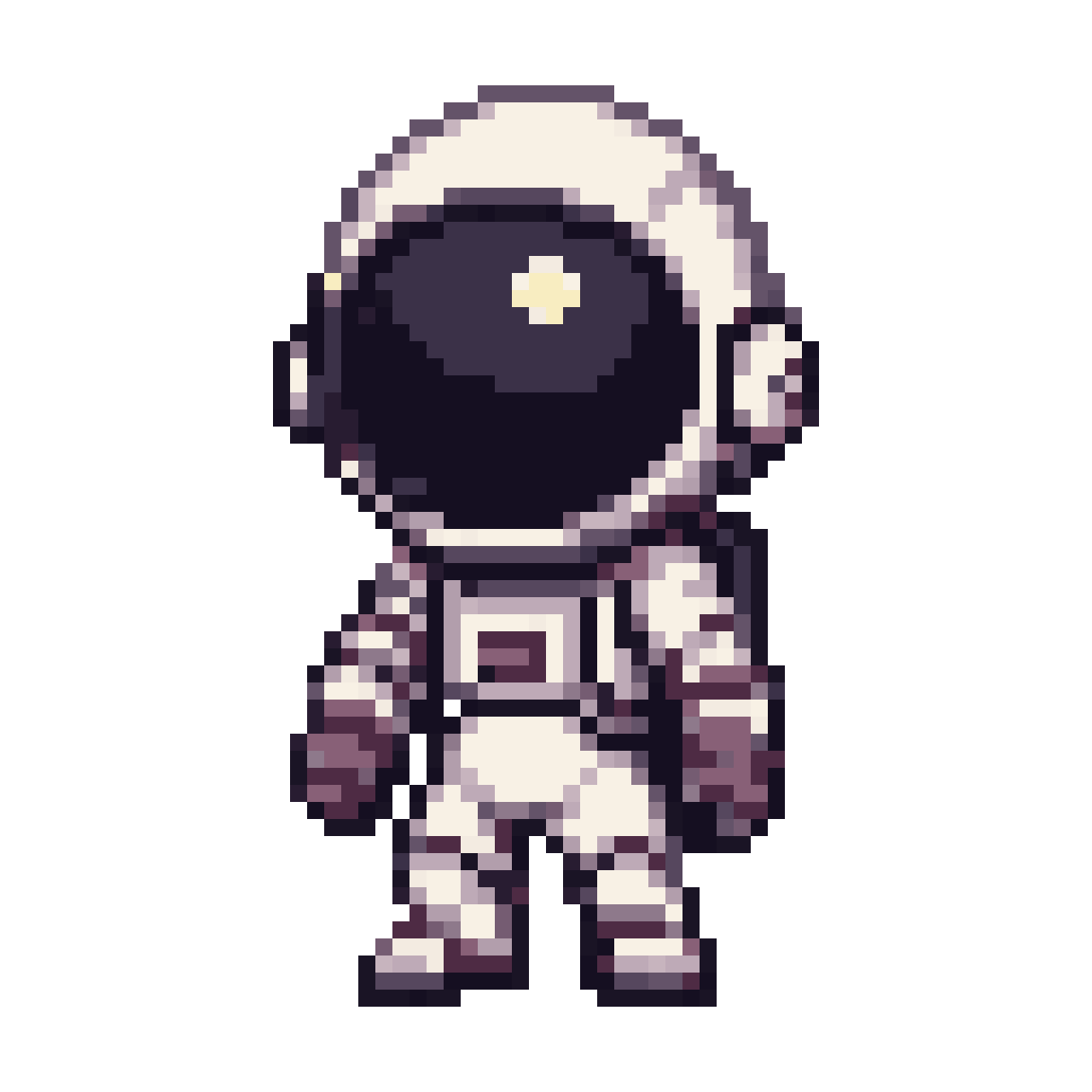 Cute Small Chibi Astronaut pixel art