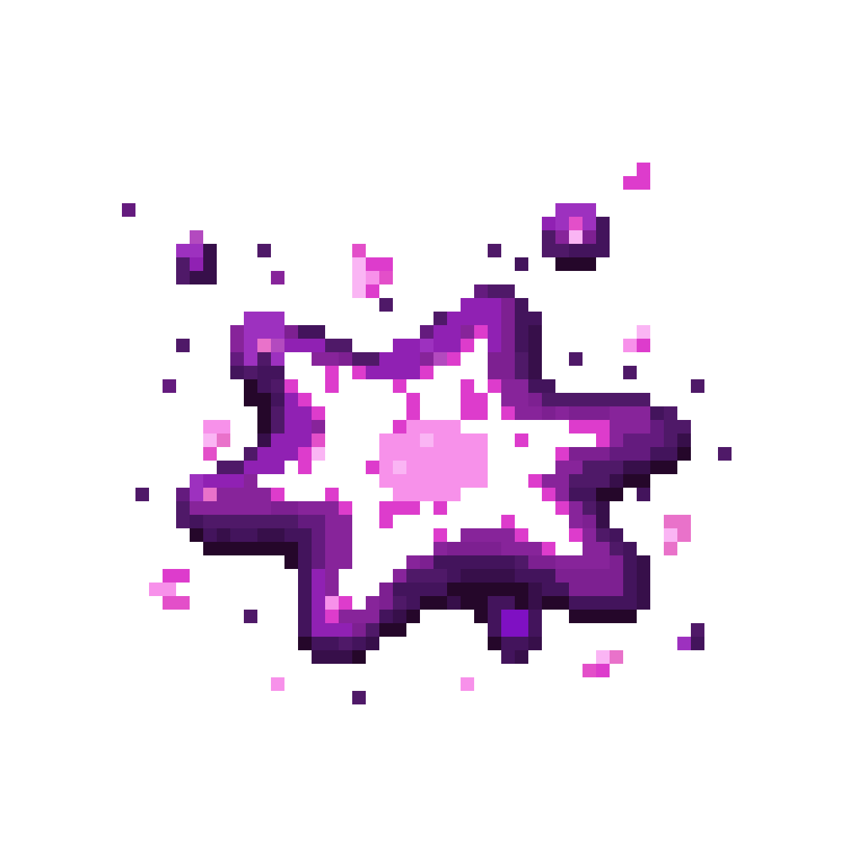 Magical Glowing Purple Stardust pixel art