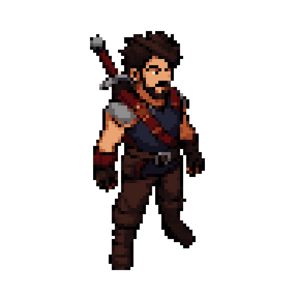 Icon of a Visible Face pixel art