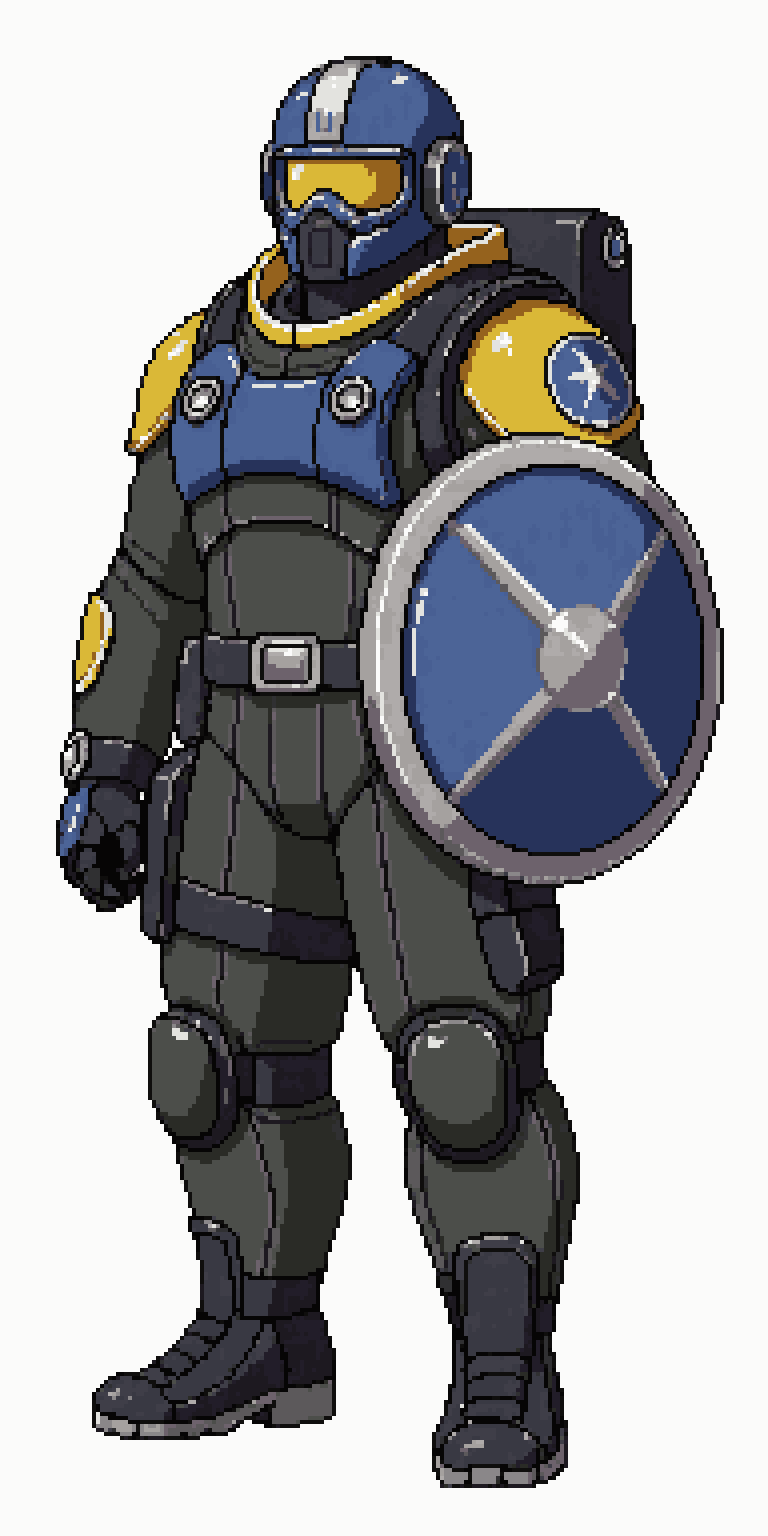 Montagne from Rainbow Six Siege pixel art