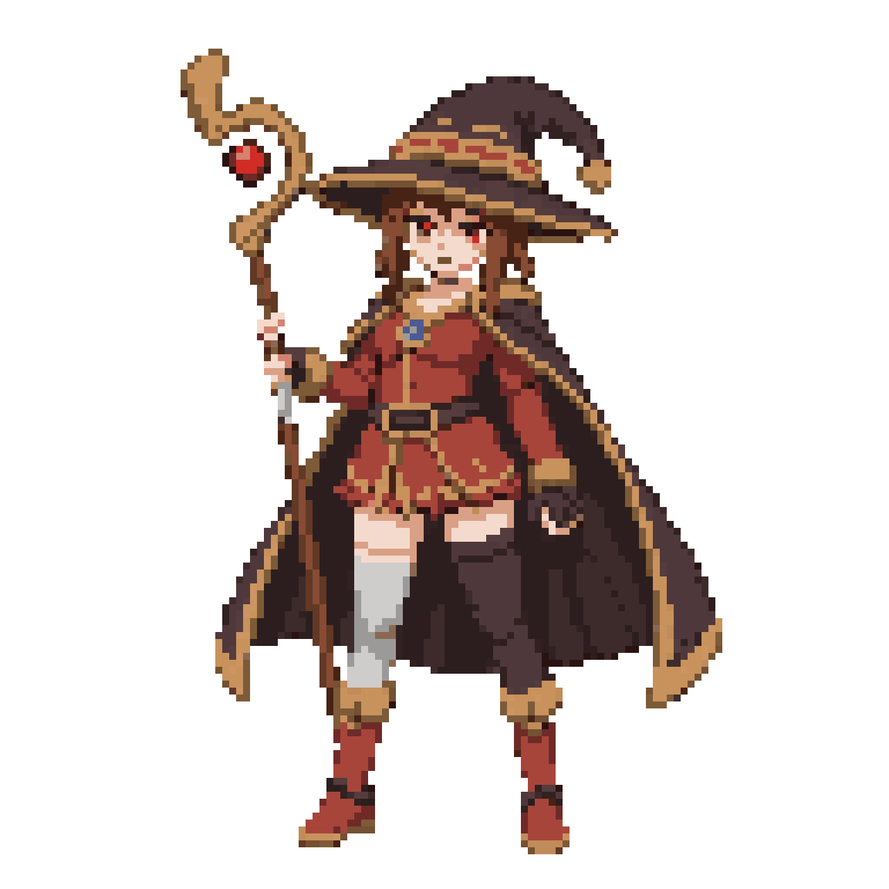 Detailed Full-Body Pixel Art Character pixel art