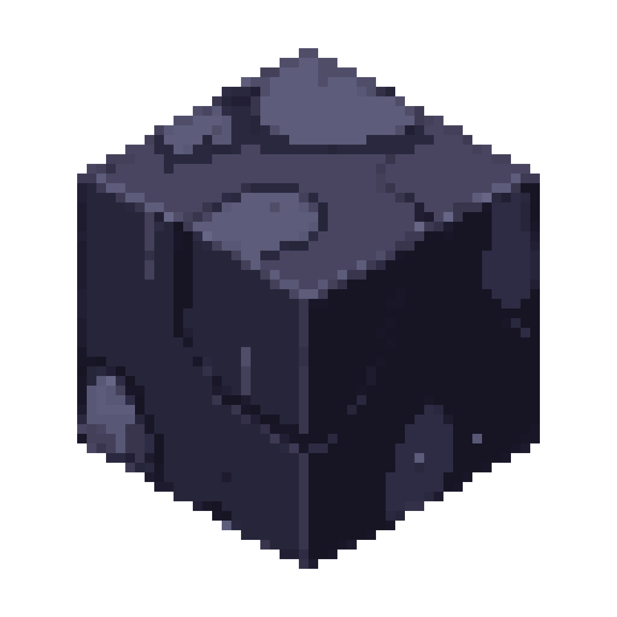 dark futuristic base cube sprite pixel art