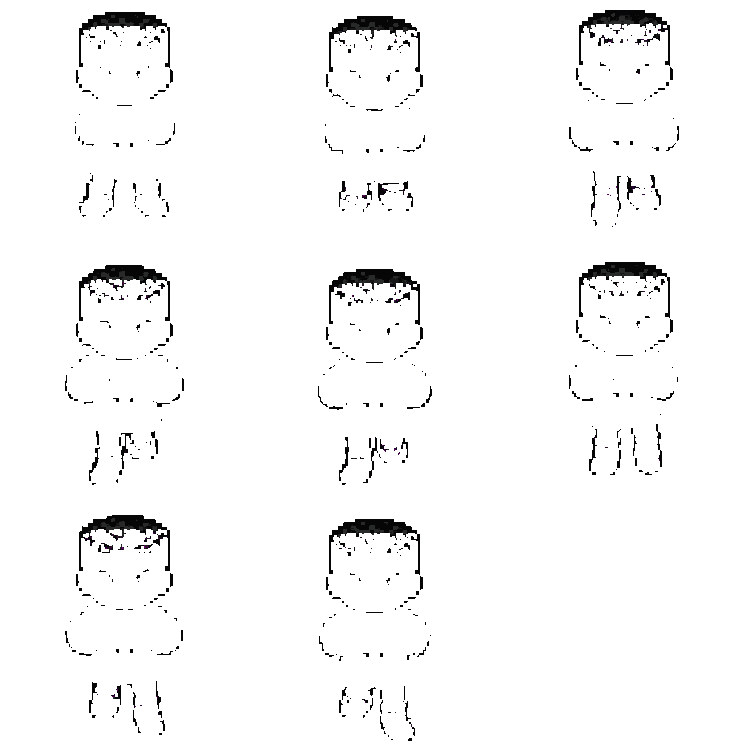 Boxer Character Walking pixel art