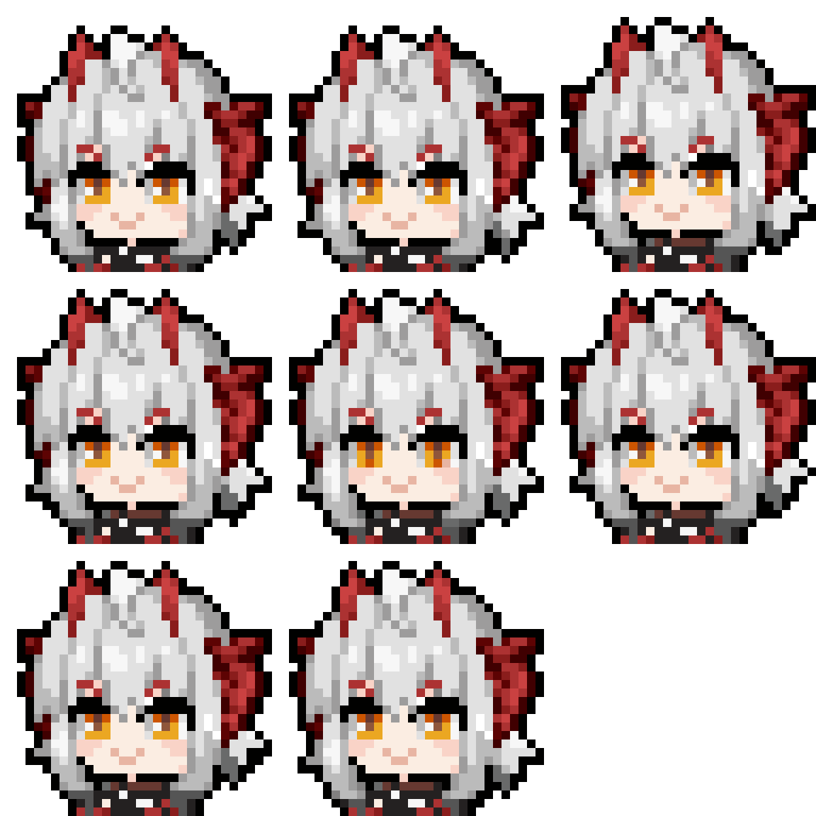 Cute Character With Horns Idle pixel art