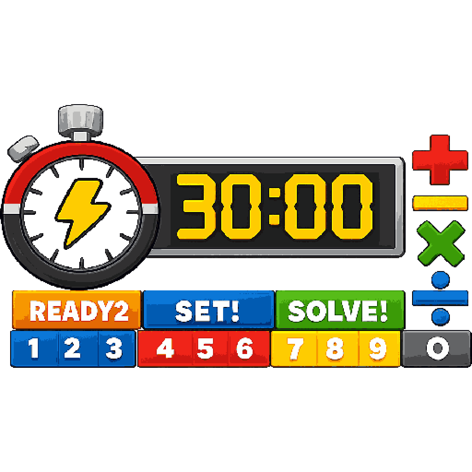 Math Speed Game Backdrop pixel art