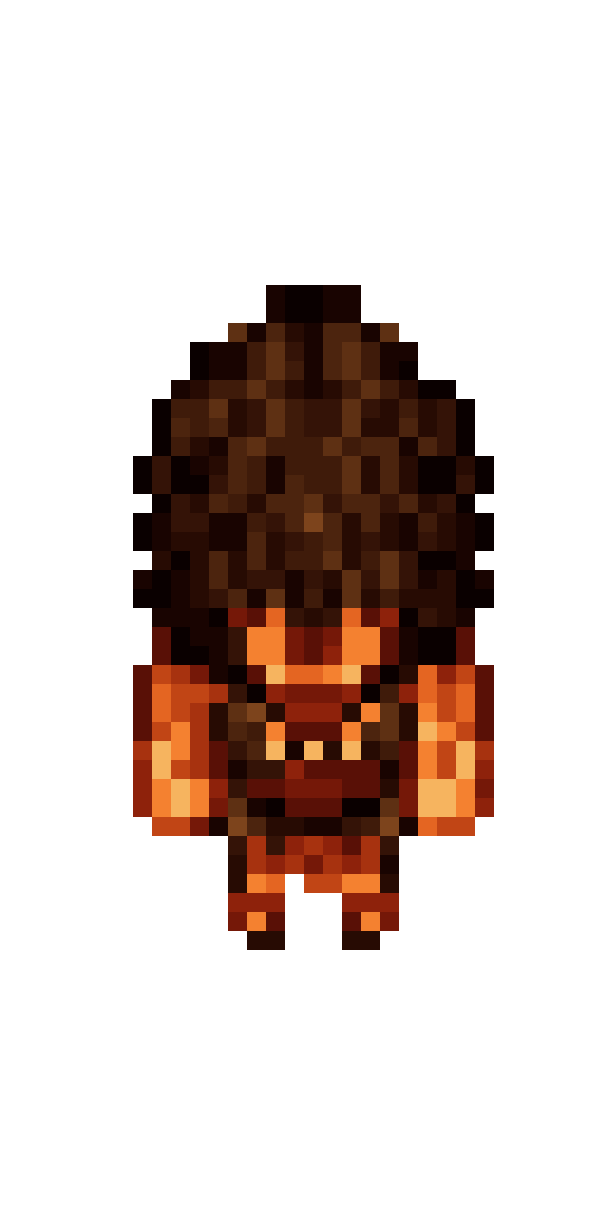 Primitive Tribal Boy RPG Character pixel art