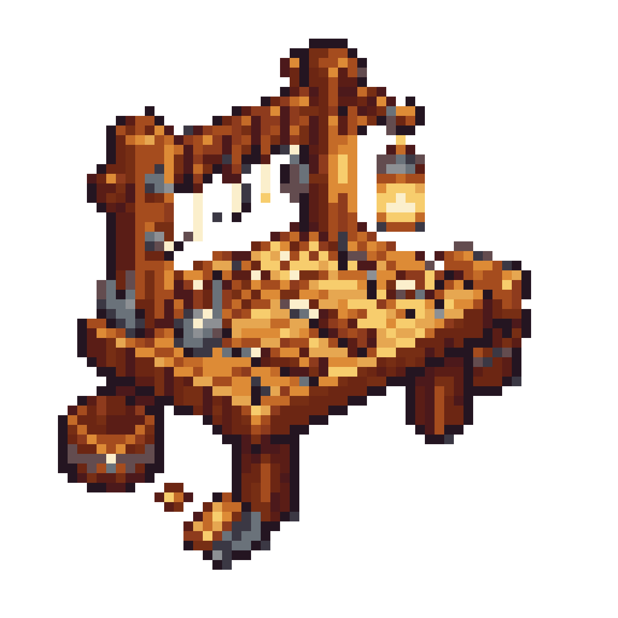 Cozy Medieval Crafting Table pixel art