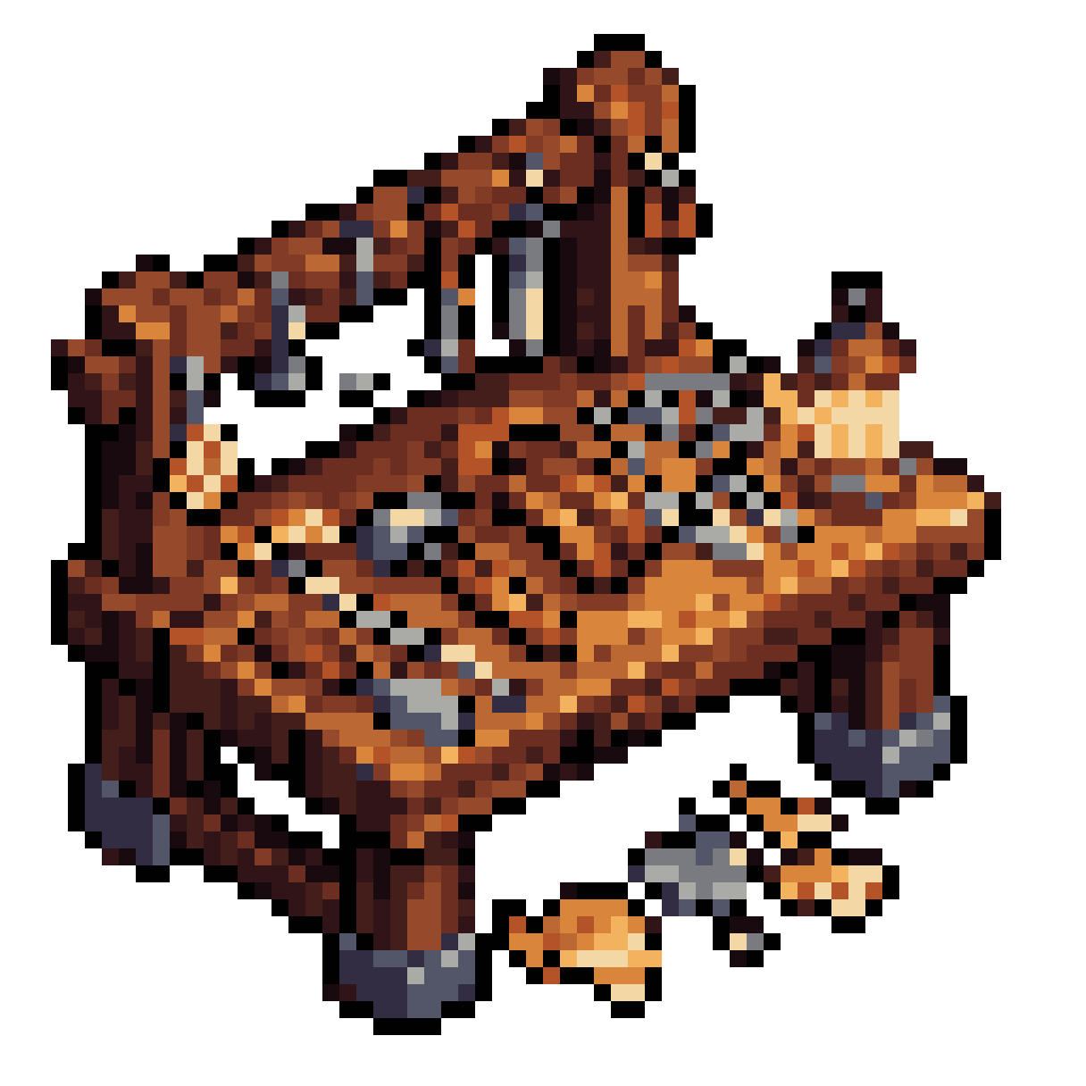 Cozy Medieval Crafting Table pixel art