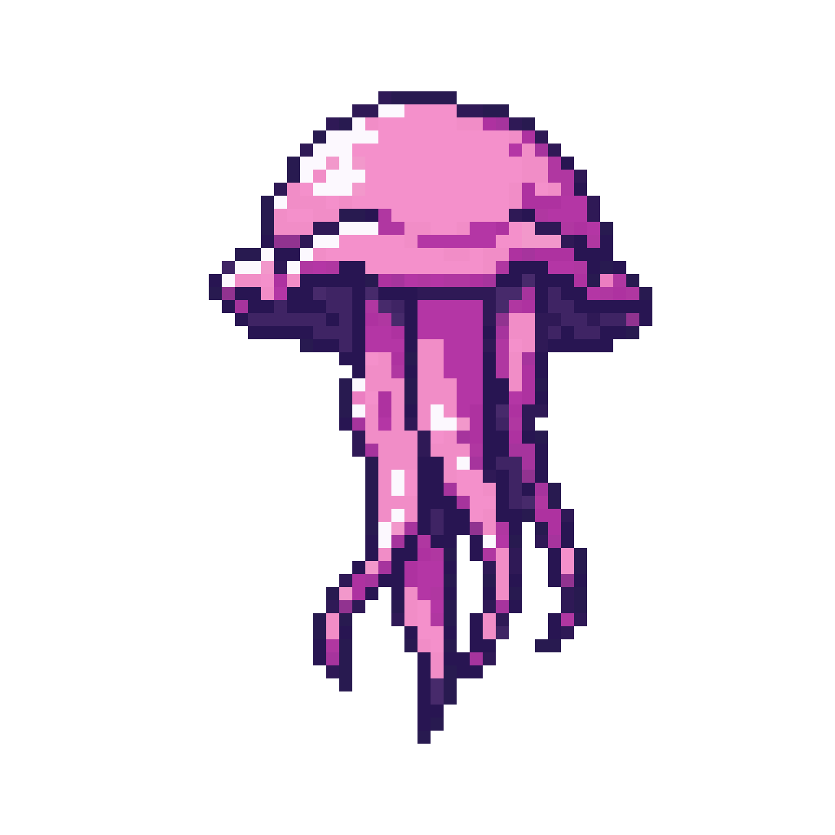 Cool Jellyfish pixel art