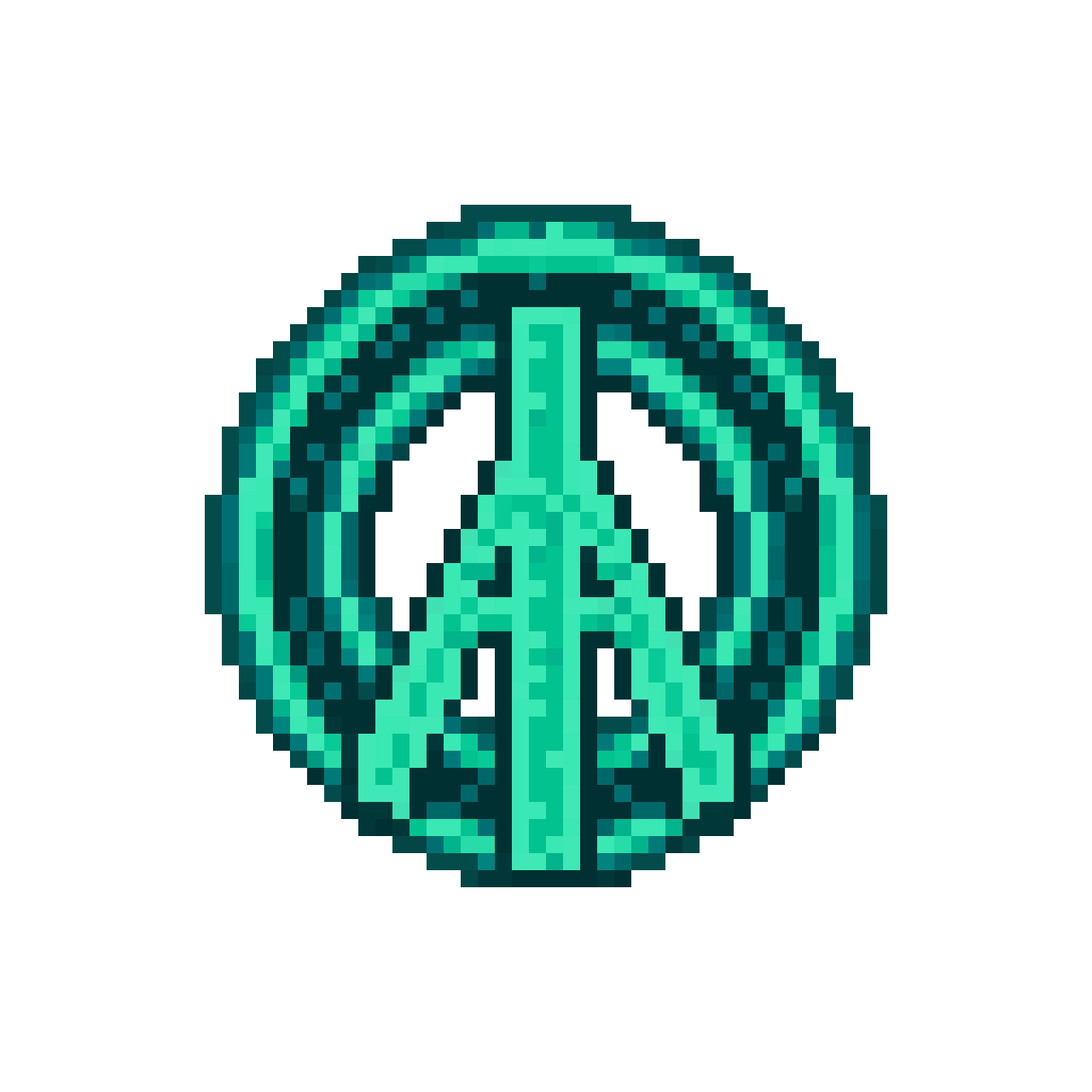 irregular jagged rune symbol pixel art