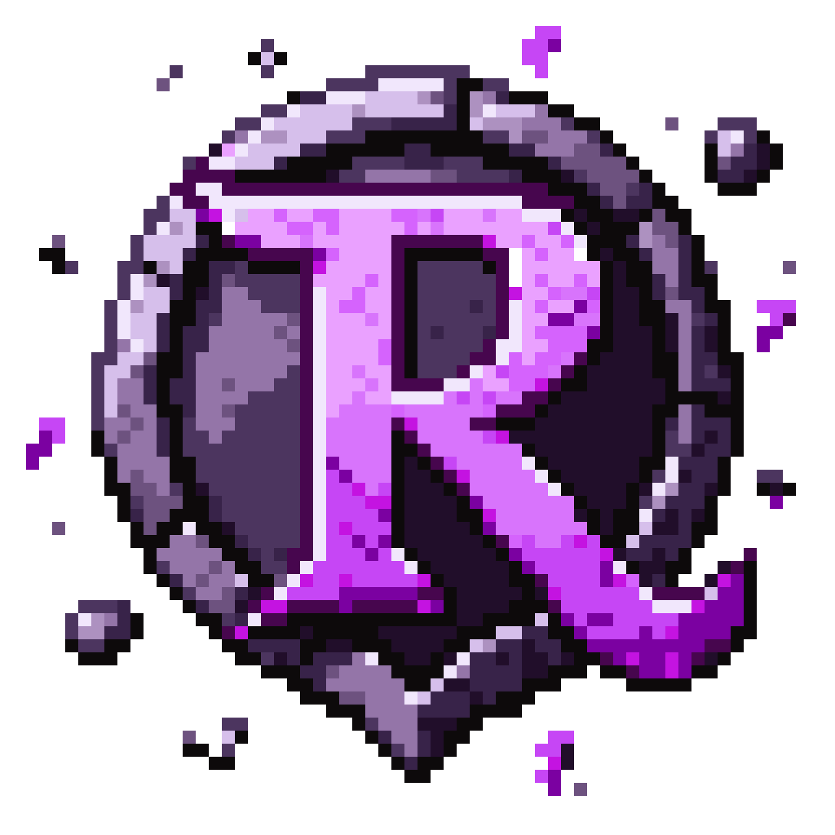 irregular jagged rune symbol pixel art