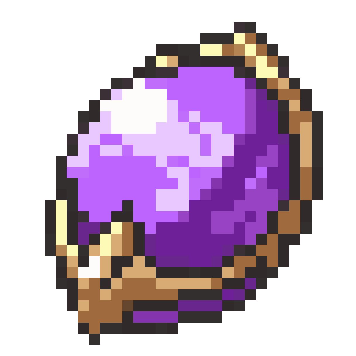Ornate Pokémon Evolution Stone pixel art