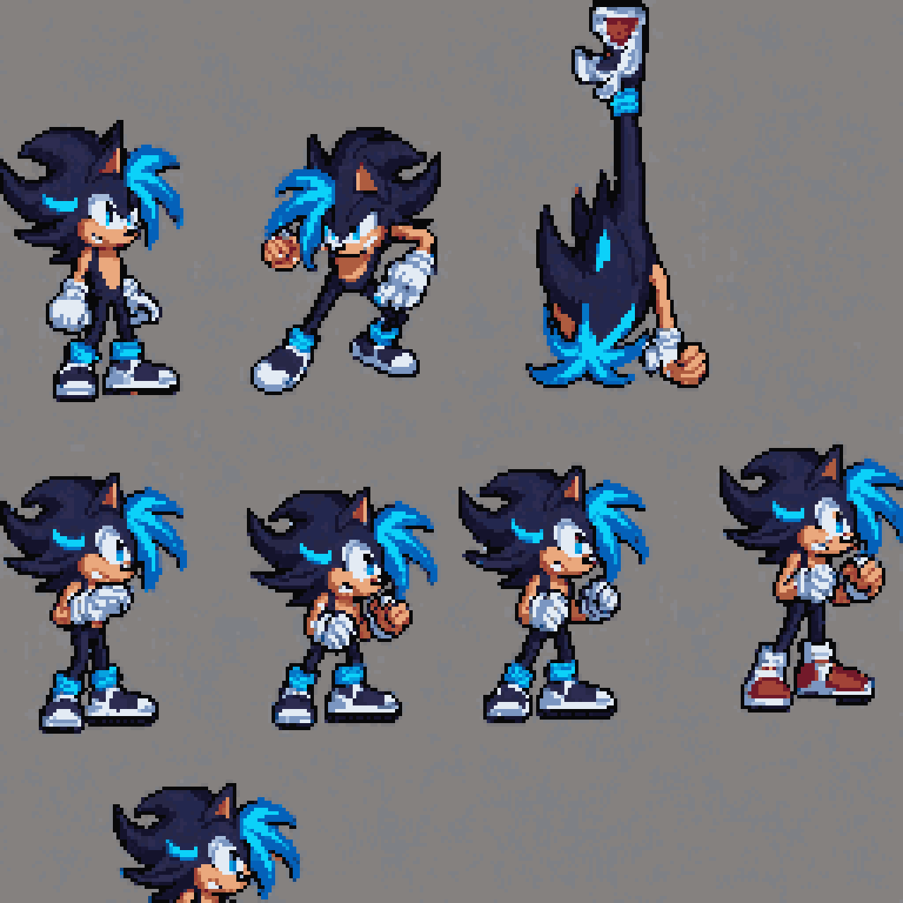 Sonic battle sprites pixel art