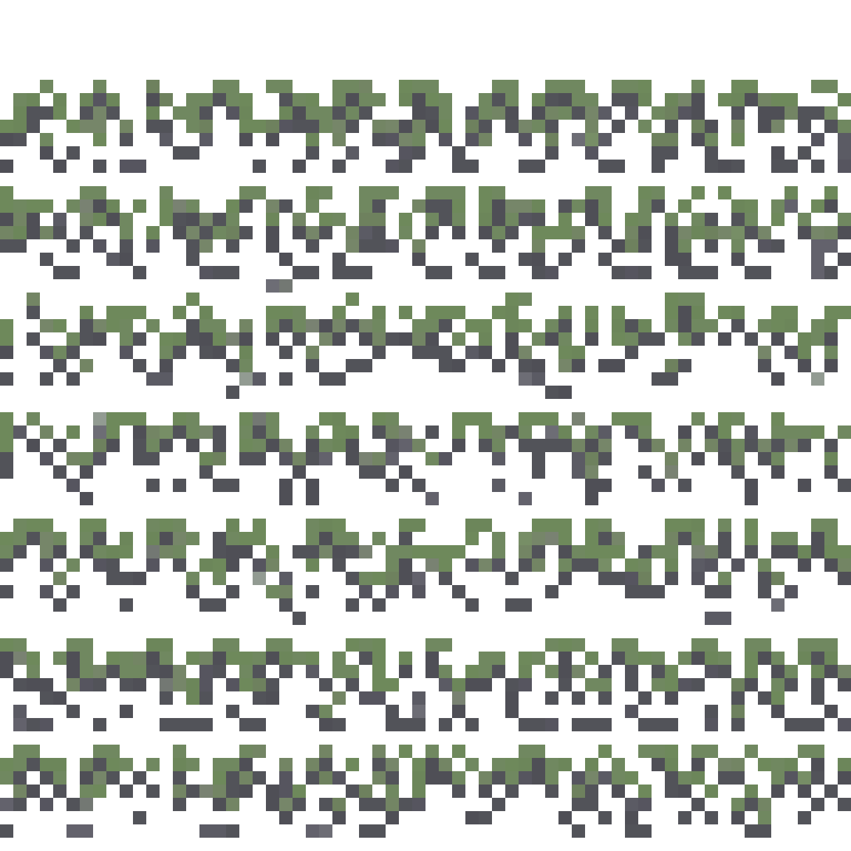 Replace all greens colors into pixel art