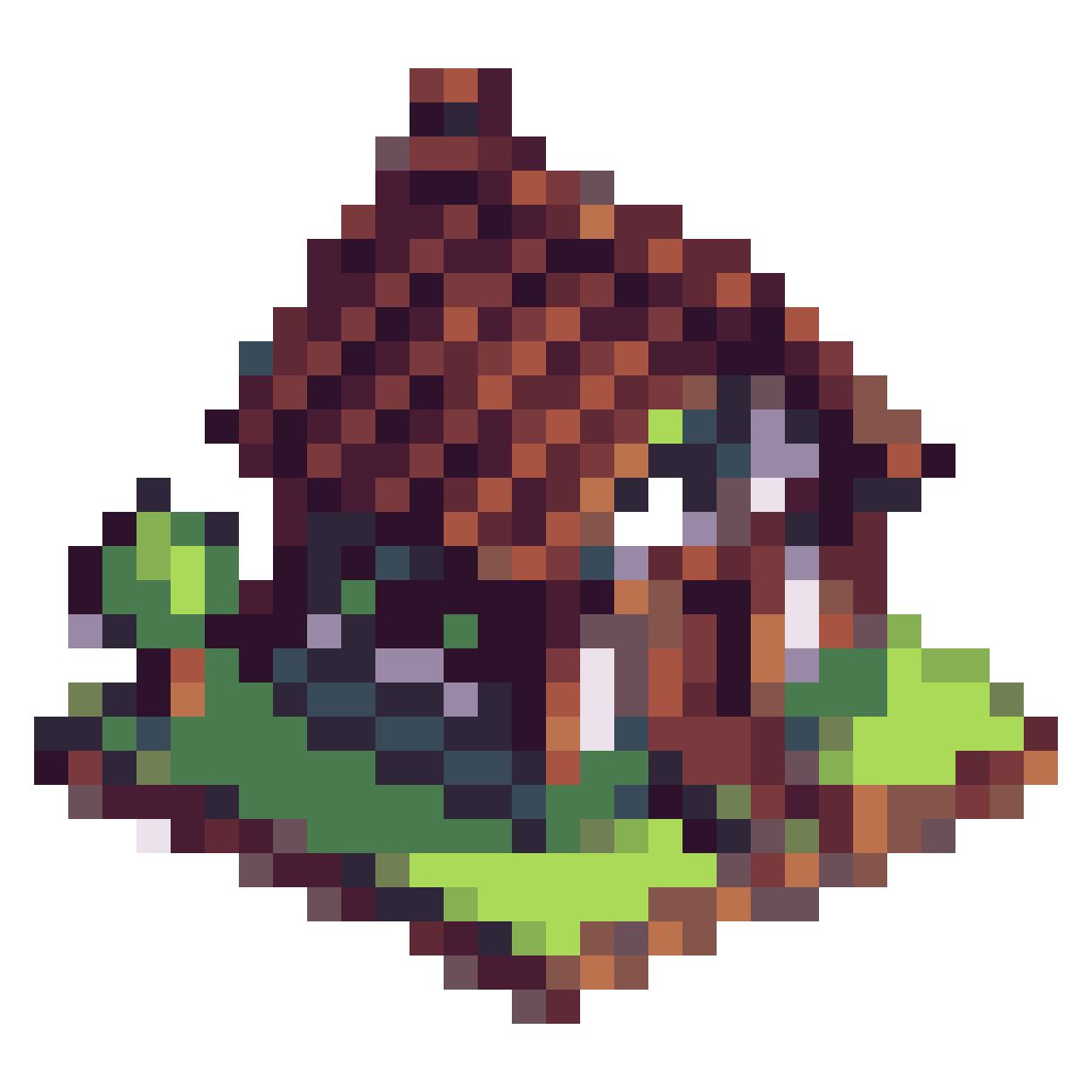 why are you cutting the trunk? pixel art