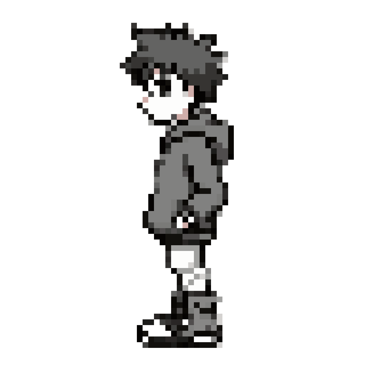 2D side-scrolling platformer character, modern pixel art