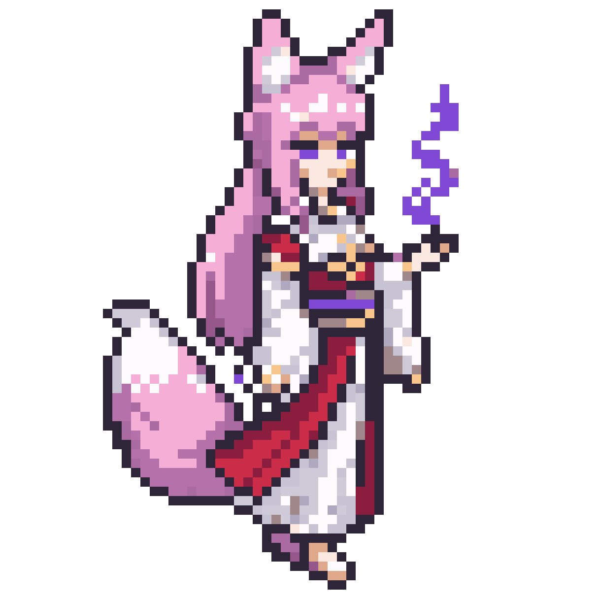 Original pixel art character inspired pixel art