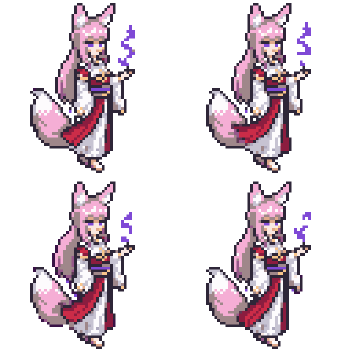 Original pixel art character inspired Idle pixel art