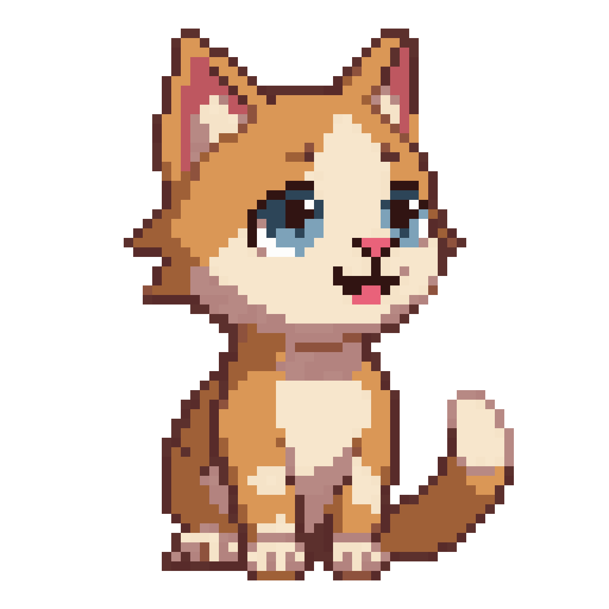 Purrlexa is a cute AI pixel art
