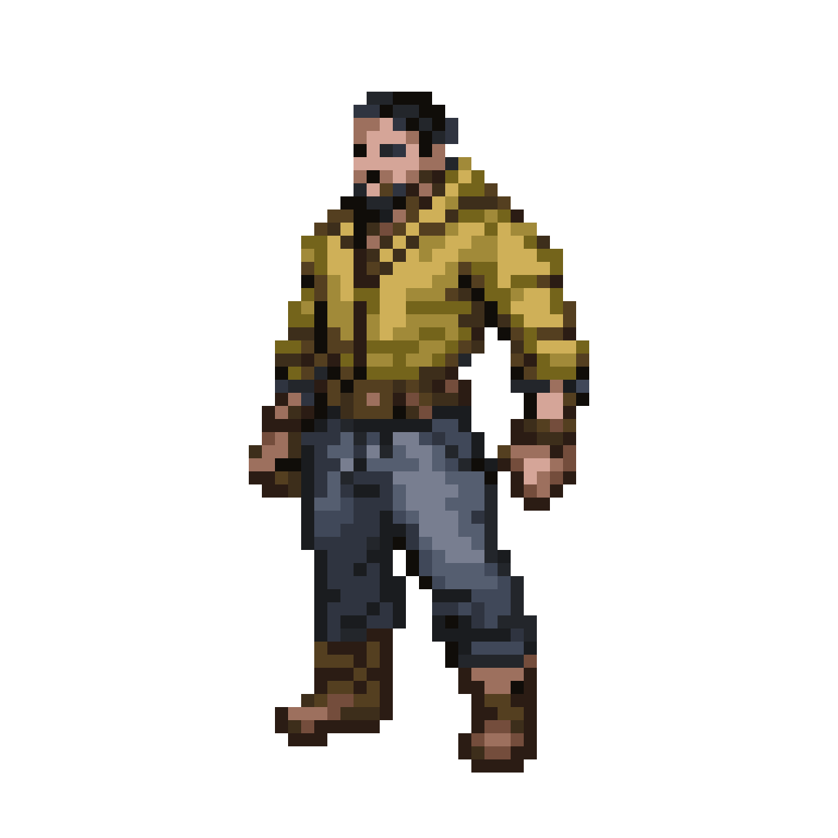 Random Character in Top Down View pixel art