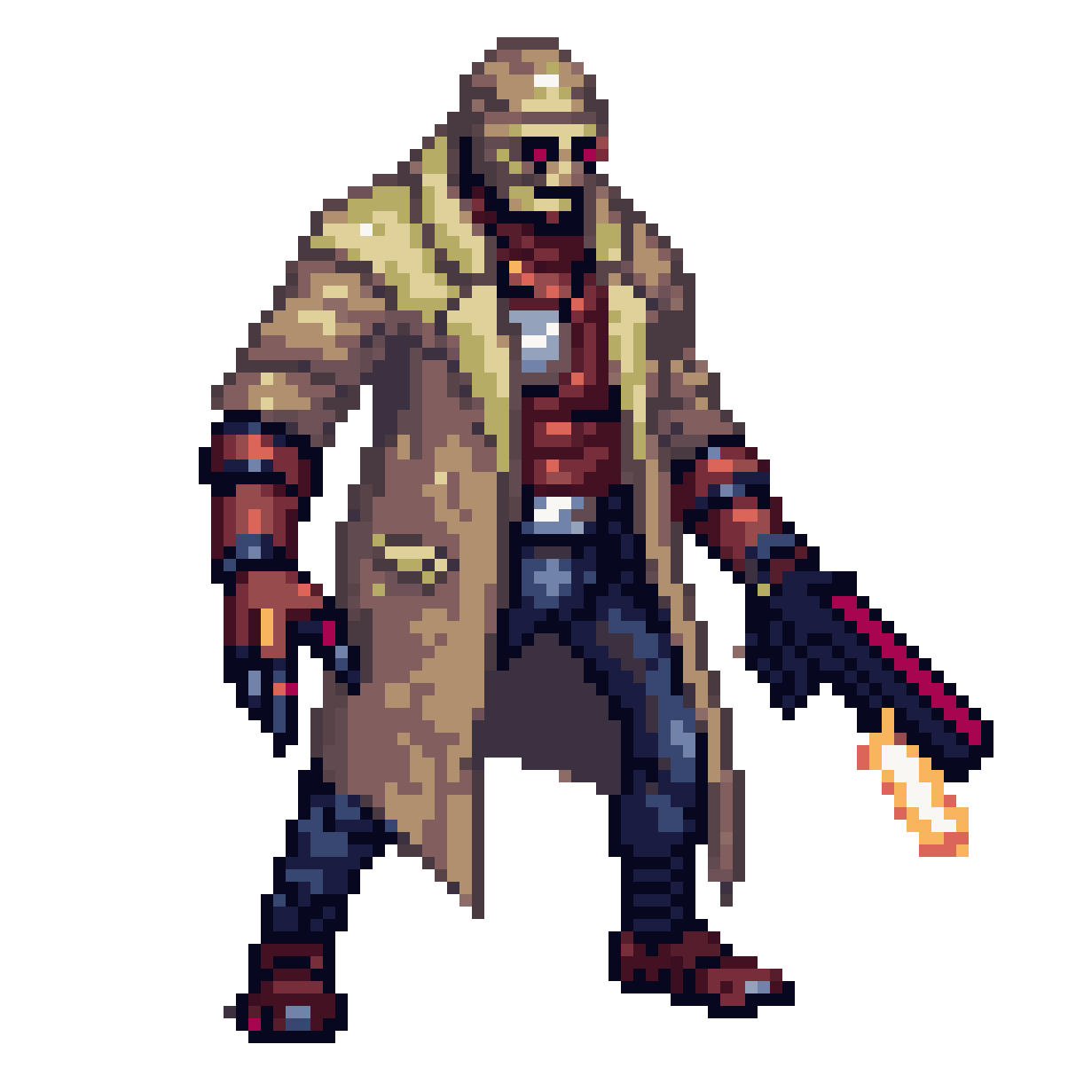 Mutilated Cybernetic Protagonist pixel art