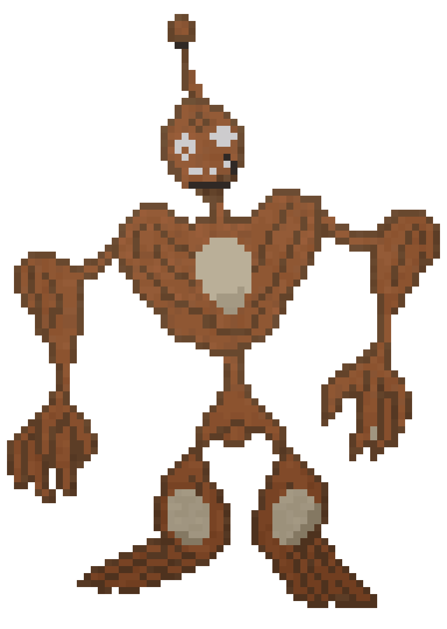 Ape Sprite Facing Right pixel art