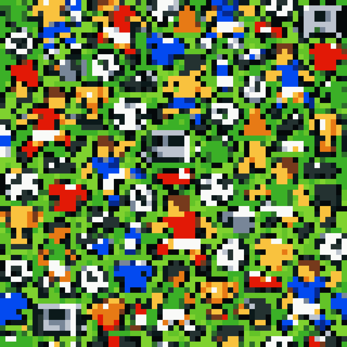 Soccer Player Tileset pixel art