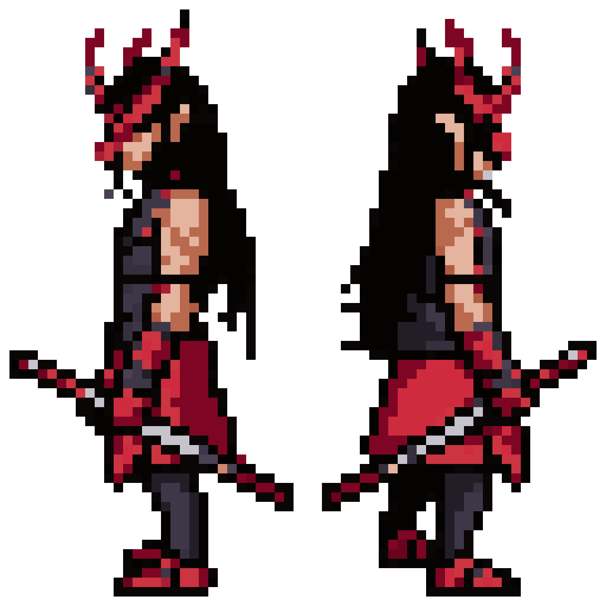 Pixel Art Portrait of Tatsu Yamashiro as Katana pixel art