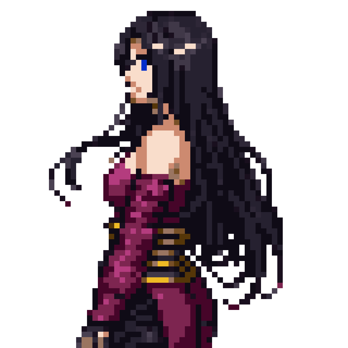 Tatsu Yamashiro as Katana pixel art