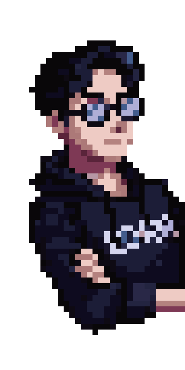 16-bit pixel art young man pixel art