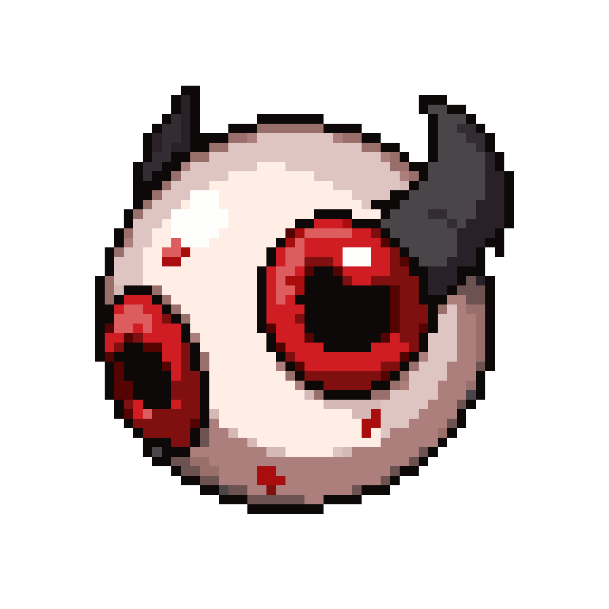 Flying Eyeball with Bat Wings pixel art