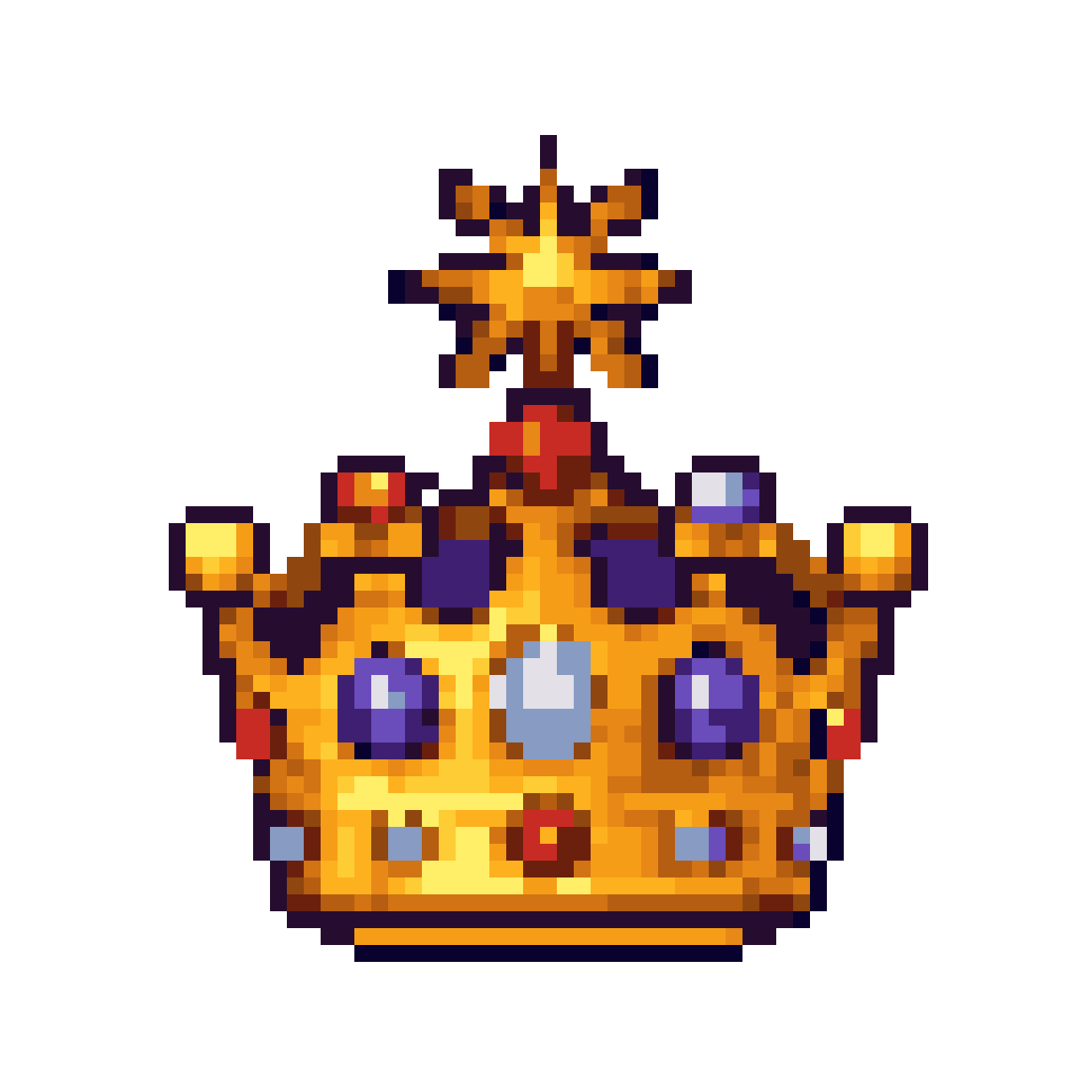 generate a crown pixel art