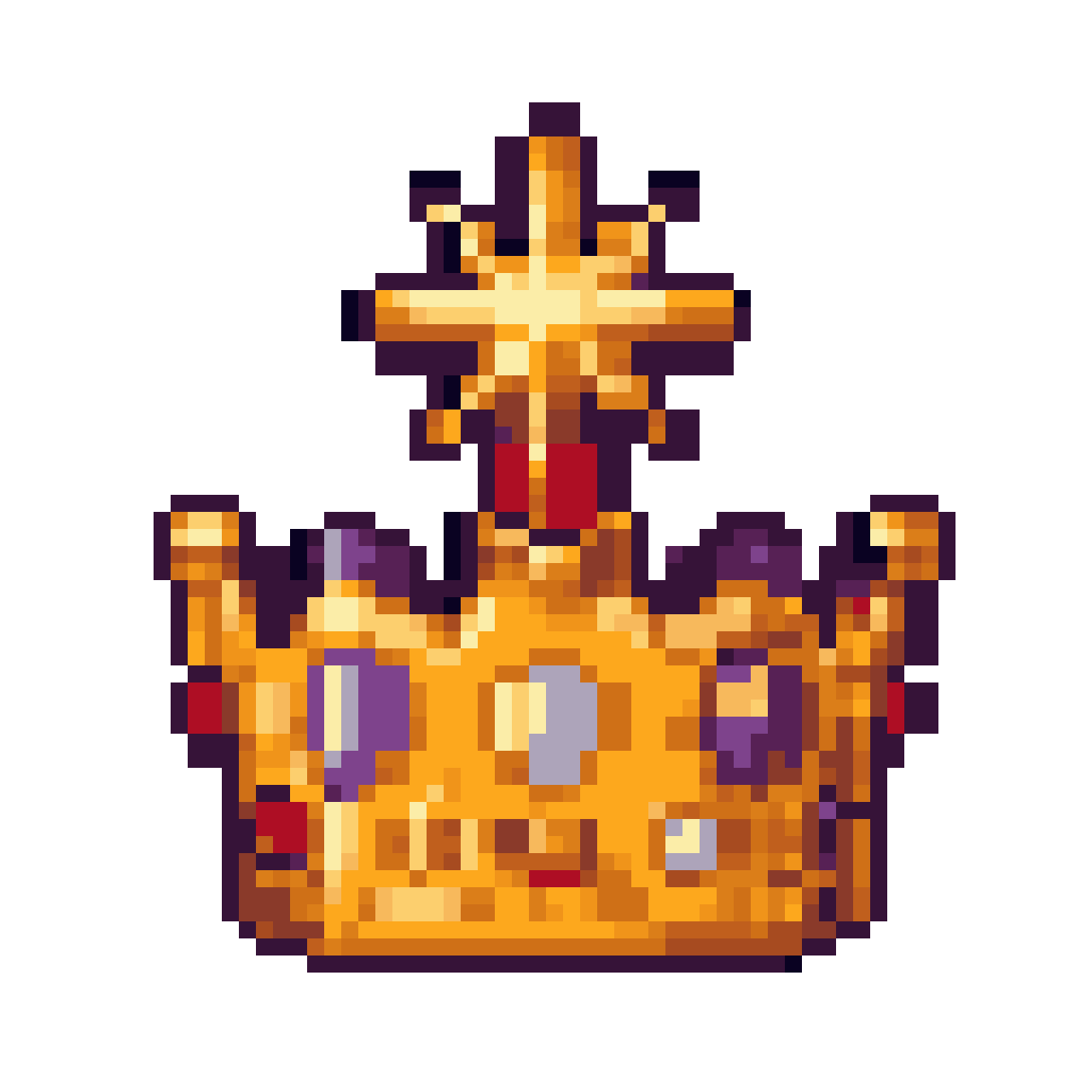 generate a crown pixel art