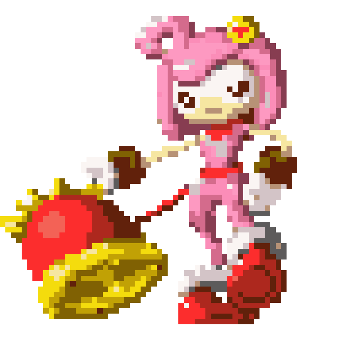 pixel sprite of reference character pixel art