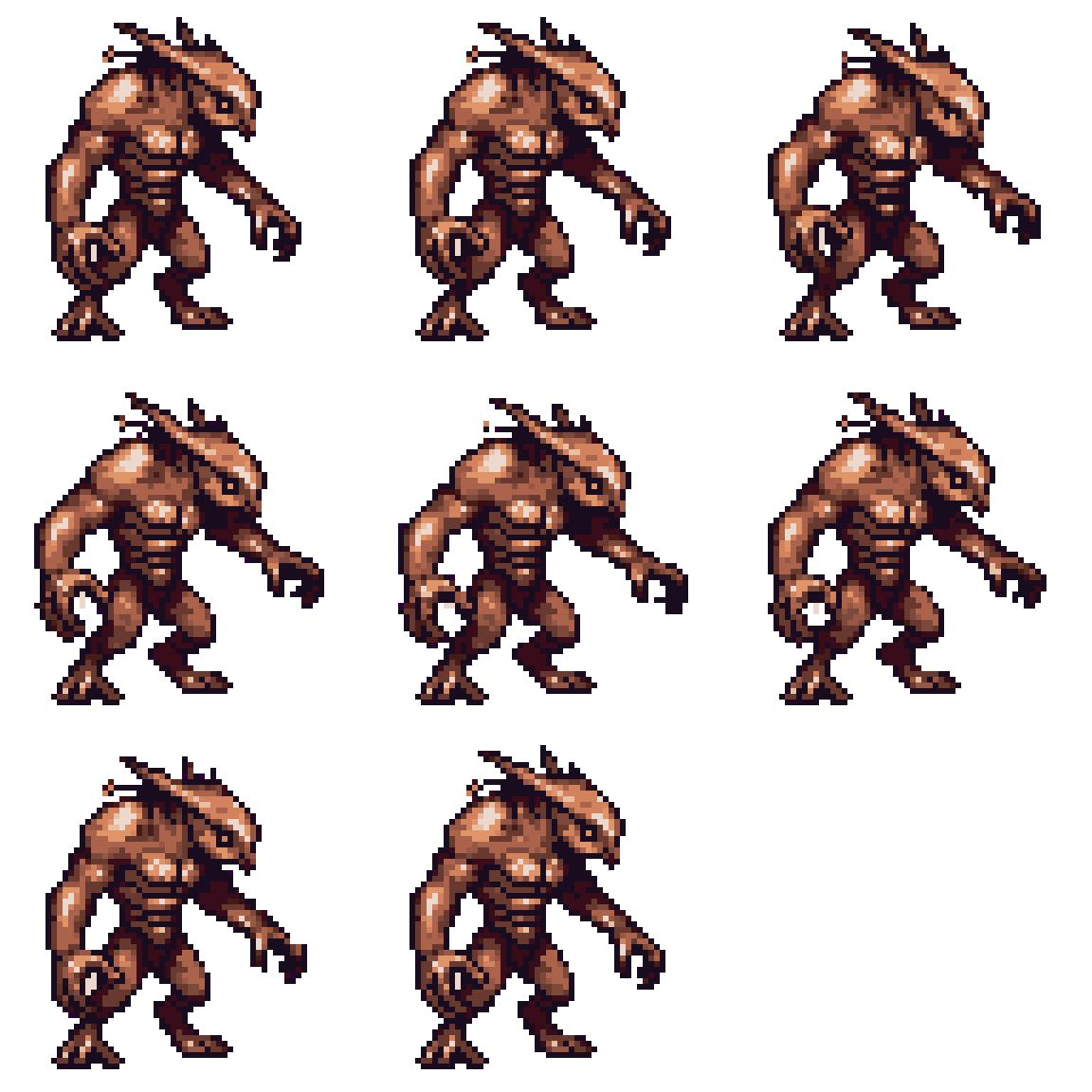 Beastly Creature Idle pixel art