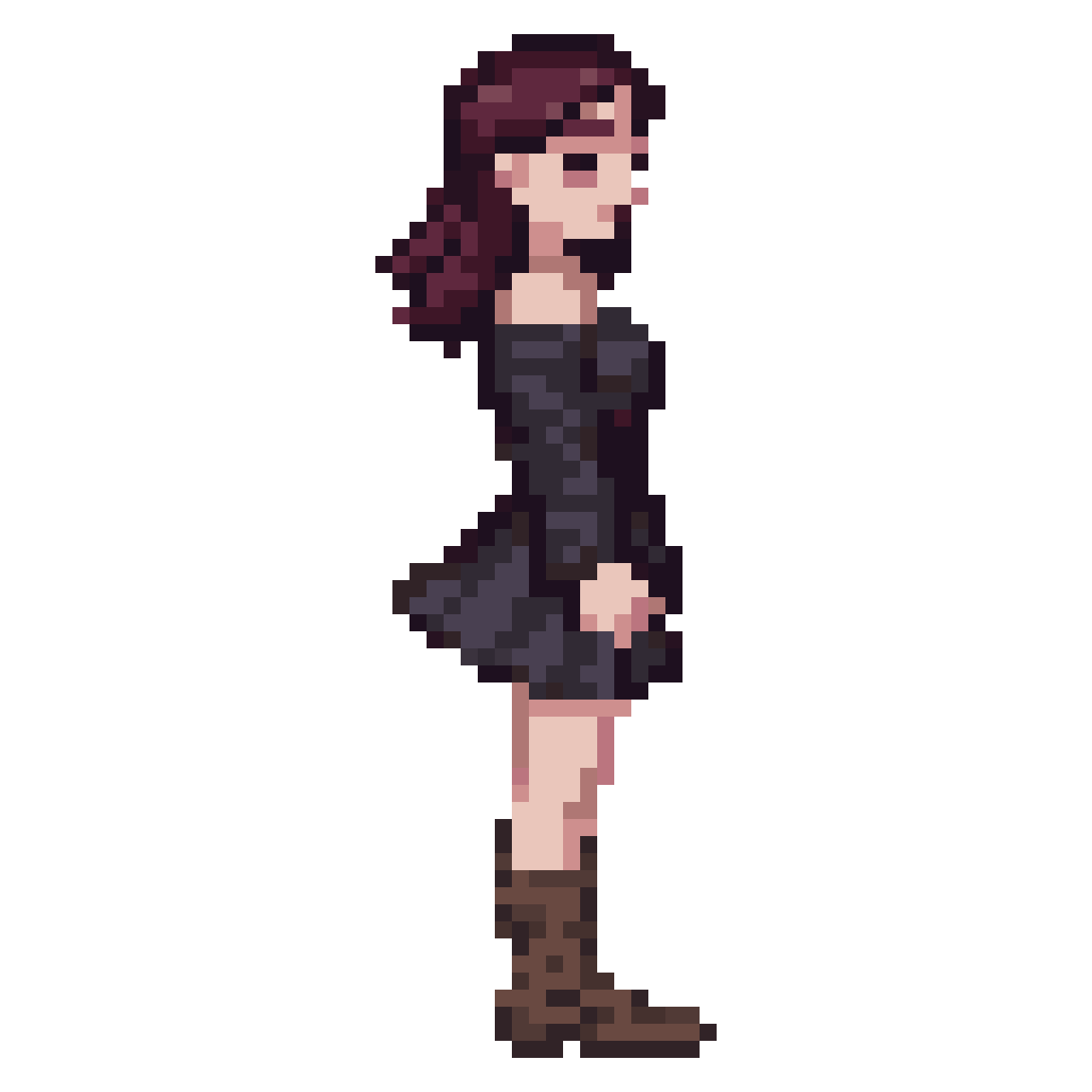 full body character display pixel art