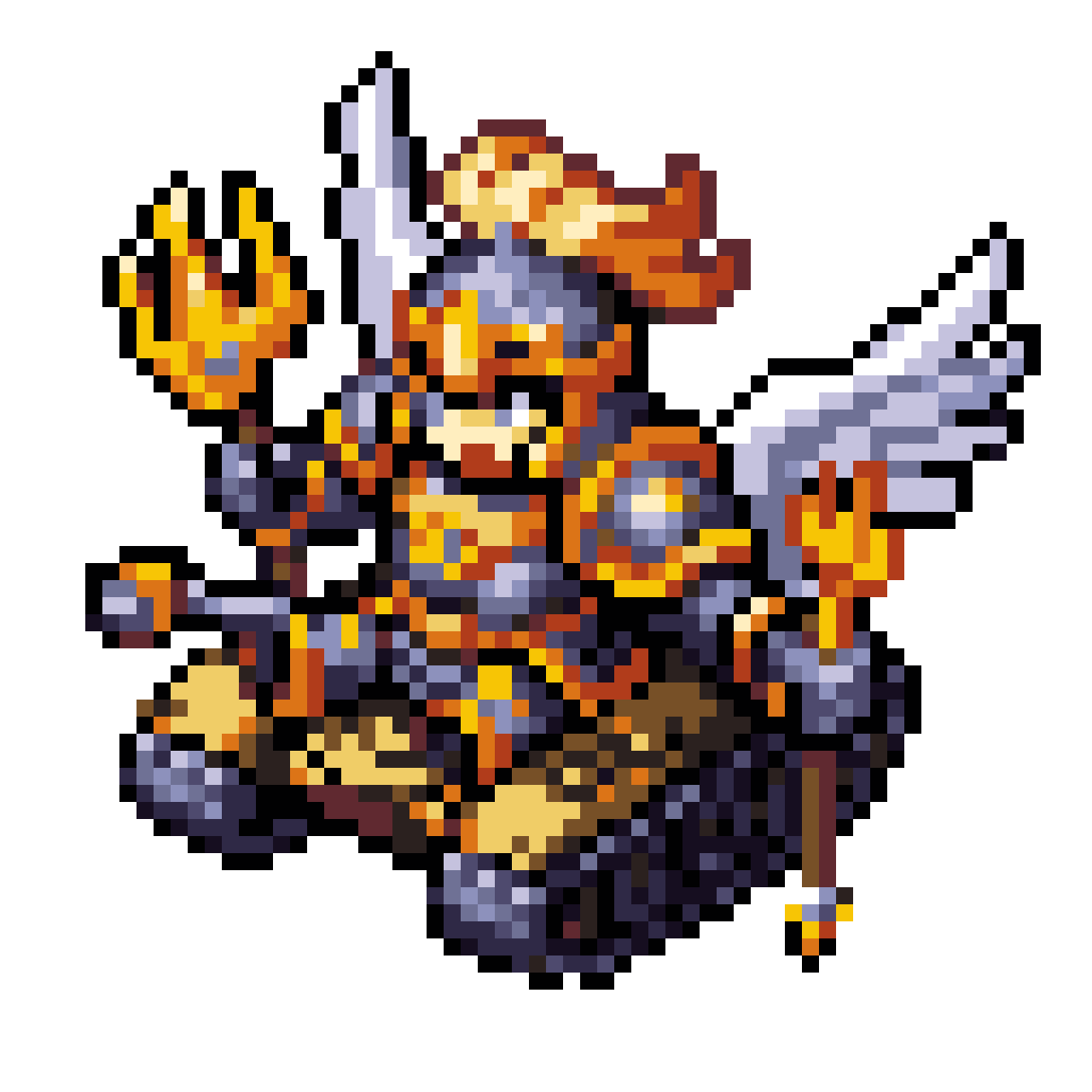 Angel Light Themed Knight Tank pixel art