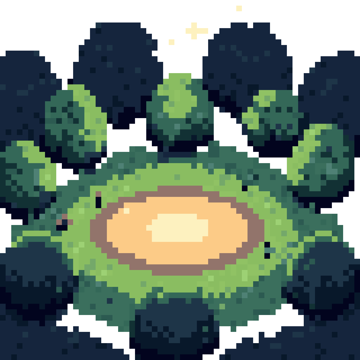 Pokemon Battlefield at Night pixel art