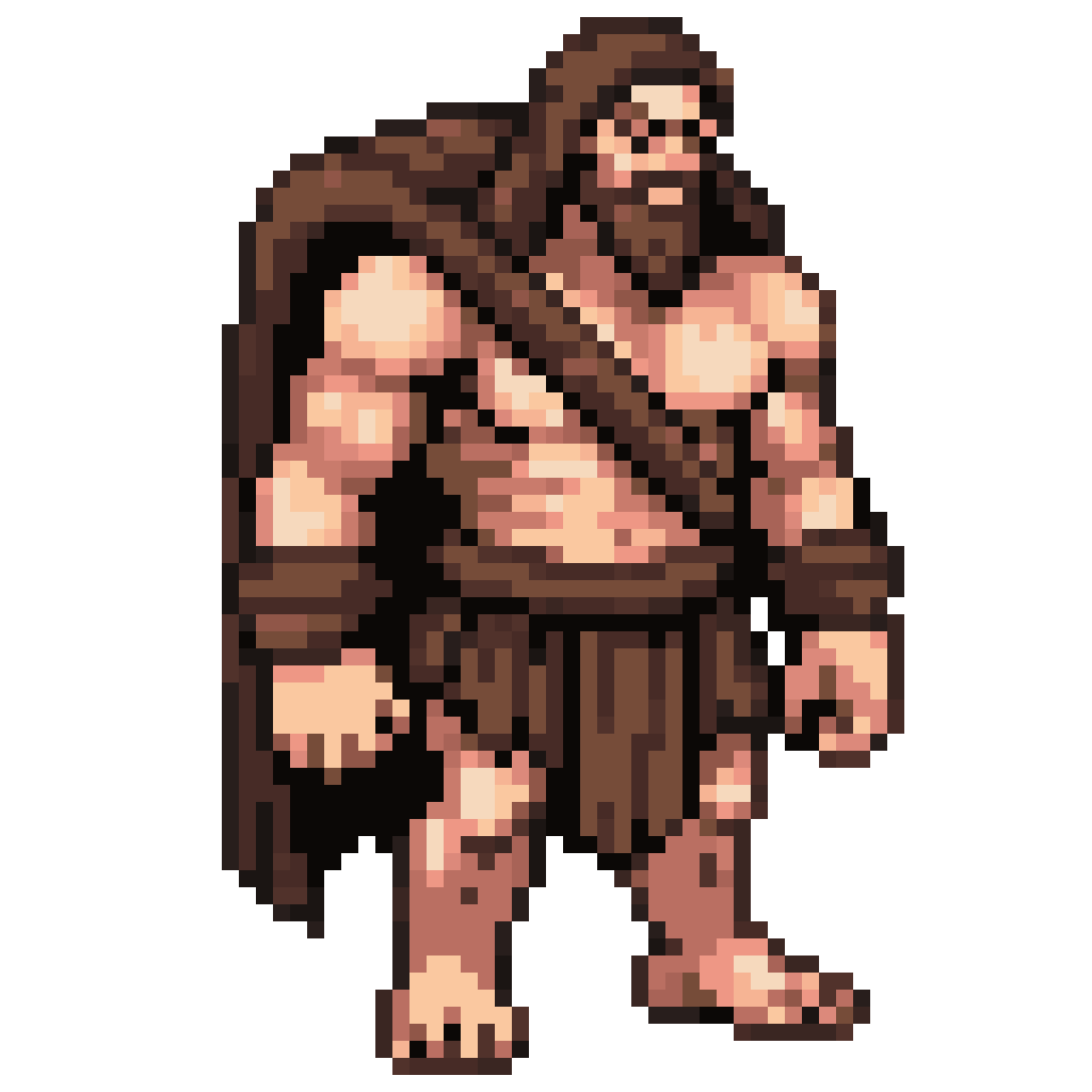 Caveman Character pixel art