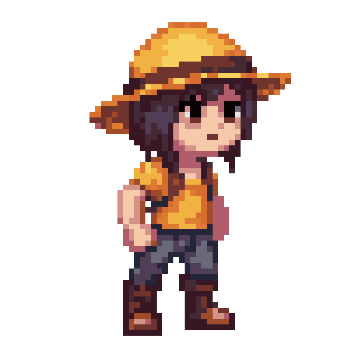 Simple Adventure Character pixel art