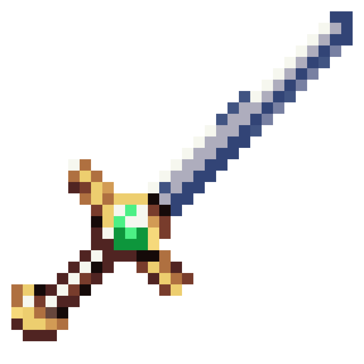 Legendary Sword Pixel Art pixel art