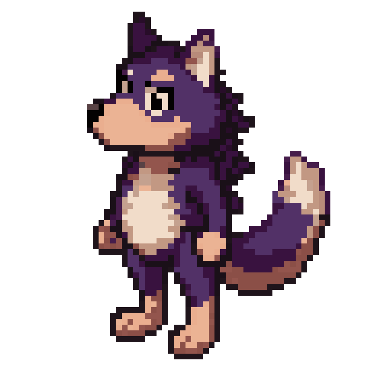 Full Body Maine Coon Cat pixel art