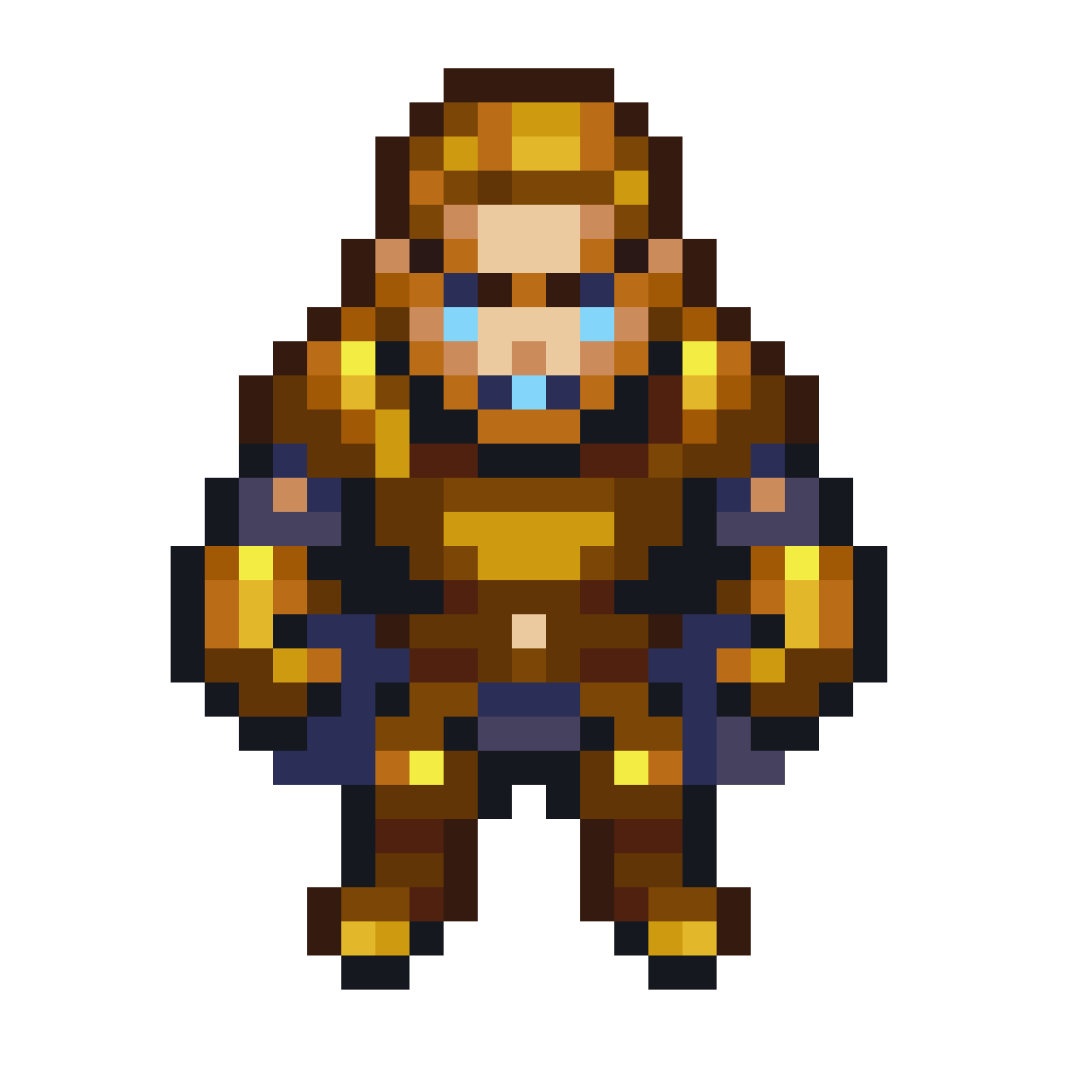 Armored Knight pixel art