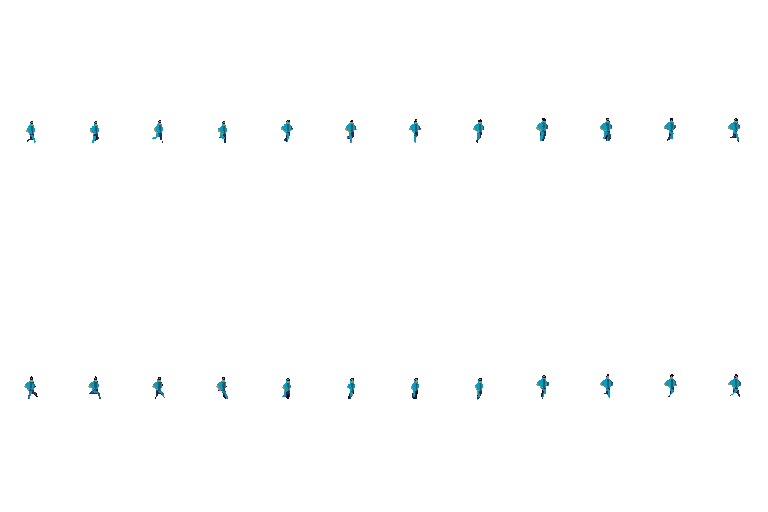 Running Character Walking pixel art