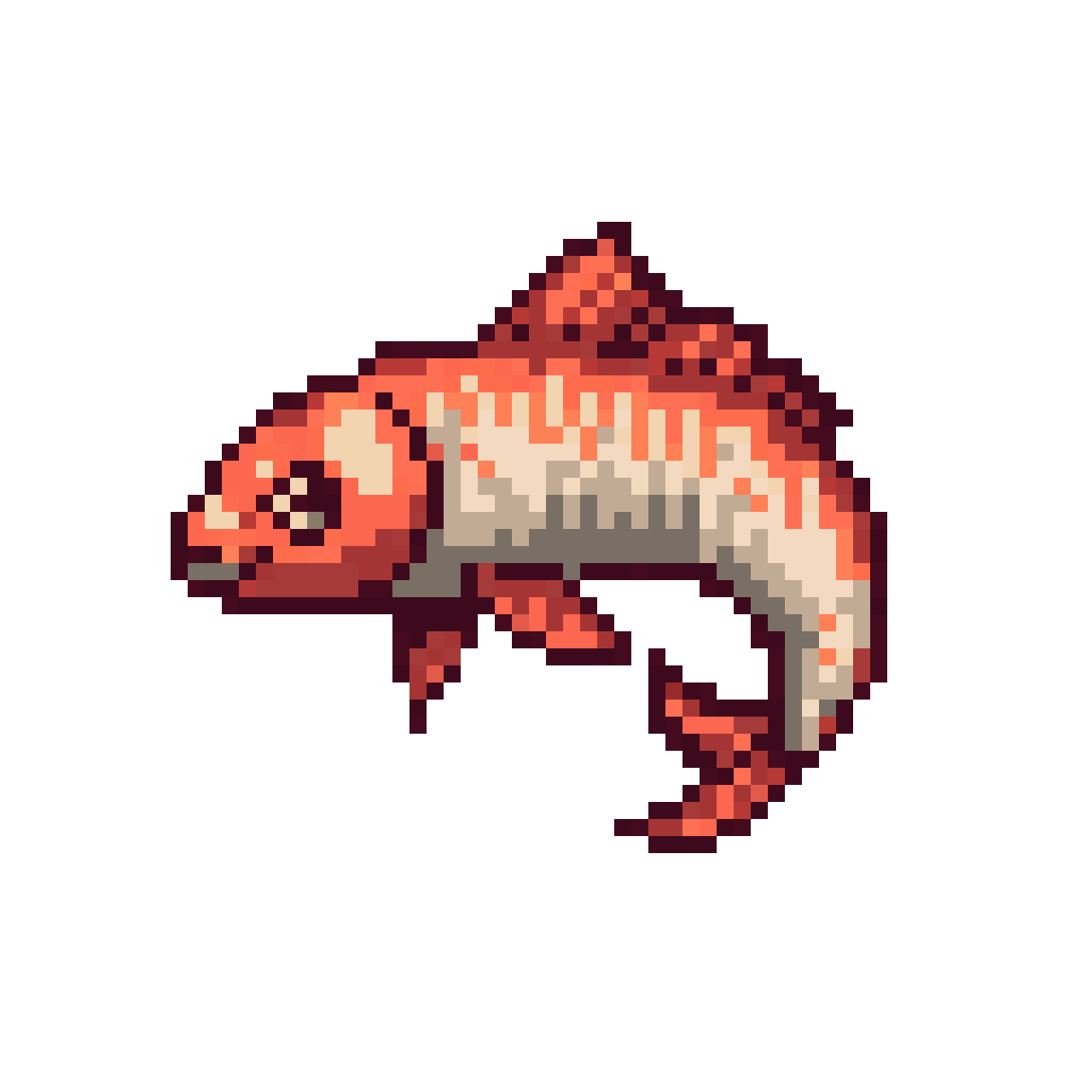 Fish Sprites pixel art